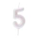 White Glitter Number 