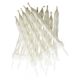 Anniversary House White Pearlescent Spiral Cake Candles with Holders - Pack of 12