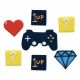 Gaming Party Sugar Toppers x7 – Anniversary House