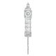 Make A Wish Silver Glitter Acrylic - Big Ben Cake Topper