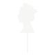 Make A Wish White Acrylic - Queen Elizabeth Cake Topper