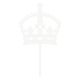 Make A Wish White Acrylic - Royal Crown Cake Topper
