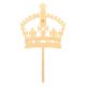 Make A Wish Birch Effect - Royal Crown Cake Topper