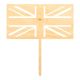 Make A Wish Birch Effect - Union Jack Cake Topper