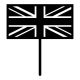 Make A Wish Black Acrylic - Union Jack Cake Topper