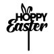 Make A Wish Black - Hoppy Easter Cake Topper