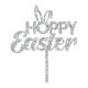 Make A Wish Silver Glitter - Hoppy Easter Cupcake Topper