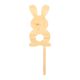 Make A Wish Wood - Easter Bunny Cupcake Topper