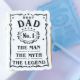 Sweet Stamp Vintage Best Dad - OUTboss Stamp N Cut