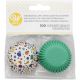 Wilton Dots & Triangles Mini Baking Cups - Pack of 100
