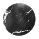 12 Inch - 5mm Black Marble Round Masonite Board by Simply Making