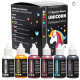 Unicorn Set Of 6 Oil Based Food Colouring by Sugarflair