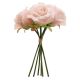 Pale Pink - Bunch Of 6 Silk Bella Roses by Simply Making