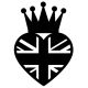 Black Union Jack Cake Charm