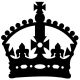 Black Crown Cake Charm