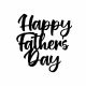 Black Happy Father’s Day Cake Charm