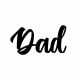 White Dad Cake Charm
