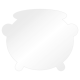 Magical Cauldron: Clear Acrylic Cake Stencil Plate - 8