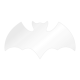 Bat Silhouette: Clear Acrylic Cake Stencil Plate - 13