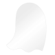 Adorable Ghostly Presence: Clear Acrylic Cake Stencil Plate - 8