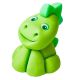 Whimsical Green Dinosaur Edible Cake Topper