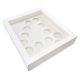 Simply Making Number 4 White Number-Shaped Cupcake Box - Holds 12