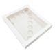Simply Making Number 7 White Number-Shaped Cupcake Box - Holds 12
