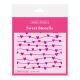 Sweet Sticks Hearts Wave Pattern Cake Stencil