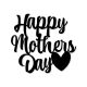 Happy Mother's Day Cake Charm (Style 2) – White