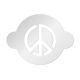 Peace Symbol Cake & Cupcake Stencil