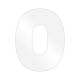 Simply Making 0 - Number Clear Acrylic Cake Stencil Plate