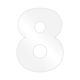 Simply Making 8 - Number Clear Acrylic Cake Stencil Plate