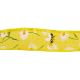 Colour Ribbons 25mm Yellow Floral Spring Print Wired Edge Ribbon - 10m Reel