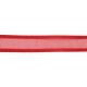 Colour Ribbons 15mm Red Sheer Satin Edge Ribbon - 25m Reel