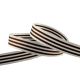 Colour Ribbons 15mm Brown Stripe Woven Ribbon - 20m Reel
