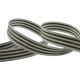 Olive Stripe 15mm Woven Ribbon, 20m Reel