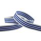 Colour Ribbons 15mm Blue Stripe Woven Ribbon - 20m Reel