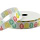 Colour Ribbons 15mm White & Colourful Easter Egg Satin Ribbon - 10m Reel