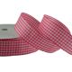 Colour Ribbons 25mm Pink Gingham Ribbon - 25m Reel