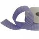 Colour Ribbons 25mm Lilac Gingham Ribbon - 25m Reel