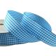 Colour Ribbons 25mm Blue Gingham Ribbon - 25m Reel