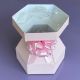 Marshmallow Pink Cupcakes - Cupcake Bouquet Box - Gold