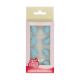Sugar Decorations Set of 16 in Blue Baby Feet