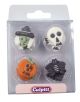 Assorted Halloween Sugar Pipings - Pack of 12