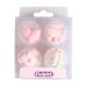 Pink Baby Sugar Pipings - Pack of 12