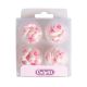 Pink Mini Hearts and Flowers Sugar Pipings - Pack of 288