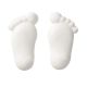 White Pairs of Feet Sugar Pipings