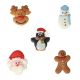 Christmas Friends Sugar Pipings - Pack of 200