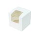 White 1 Cupcake/Muffin Box