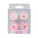 Pink Flower Sugar Decorations - Pack of 12